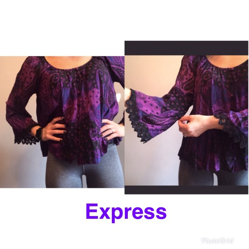 Express Flowy Top 💜